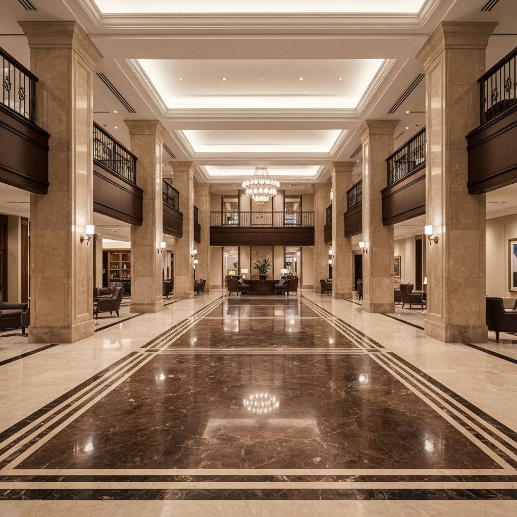 Hotel Lobby with Natural Stone
